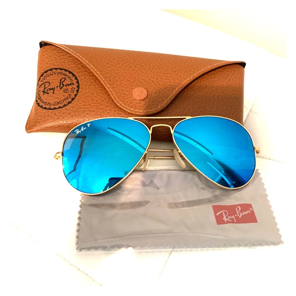 Ray-Ban Aviator Classic Blue Lens / Gold Frame